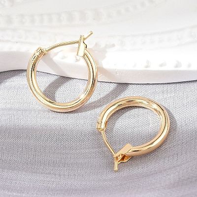 Brass Hoop Earrings KK-S356-150G-NF-1