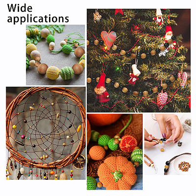 Natural Wood Beads WOOD-PH0001-23-LF-1