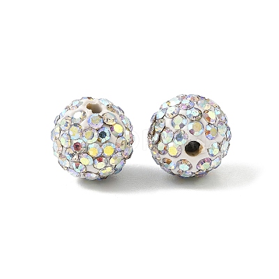 Polymer Clay Rhinestone Beads LS-RB-N006-18-1