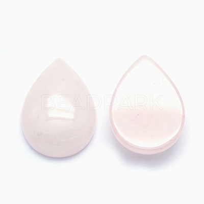 Natural Rose Quartz Cabochons G-E491-B-21-1