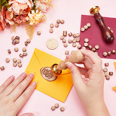 100Pcs Octagon Sealing Wax Particles DIY-CP0009-40A-1
