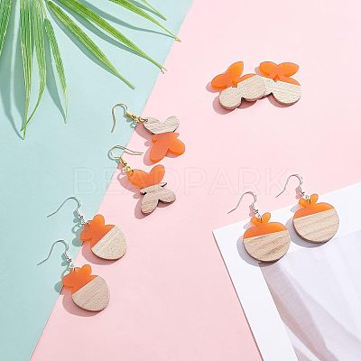 DIY Dangle Earring Making Kits RESI-OC0001-09-1