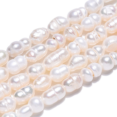 Natural Cultured Freshwater Pearl Beads Strands PEAR-N012-04R-1