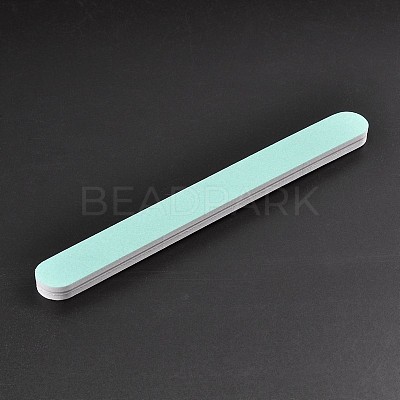 Rectangle Plastic Silver Polishing Stick AJEW-N022-03-1