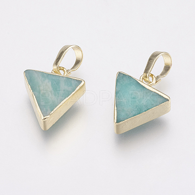 Natural Amazonite Pendants KK-G343-16-1