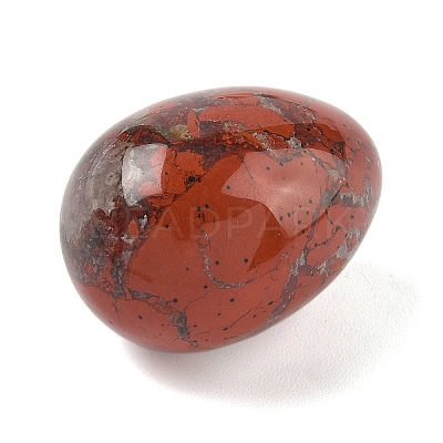 Natural Red Jasper Egg Shape Display Decorations G-Z094-01E-1