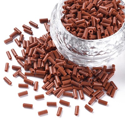 Opaque Colours Glass Bugle Beads SEED-N005-001-B01-1