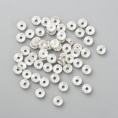 Iron Grade A Crystal Rhinestone Spacer Beads RB-A010-8MM-S-1