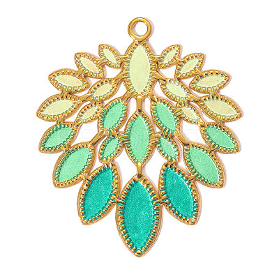304 Stainless Steel with Enamel Pendants SA-OY001-30G-1