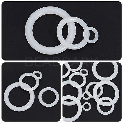 30Pcs 3 Styles PE Plastic Findings FIND-CY0001-68-1