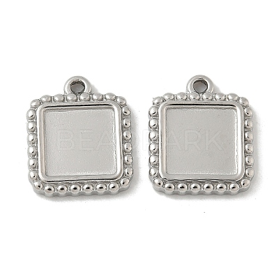 304 Stainless Steel Pendant Cabochon Settings STAS-D127-01P-1