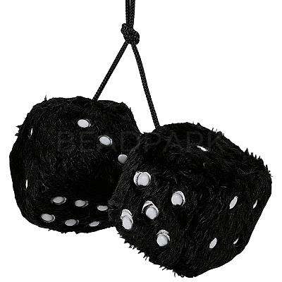 Dice Plush Cloth Pendant Decorations HJEW-SP0001-84C-1