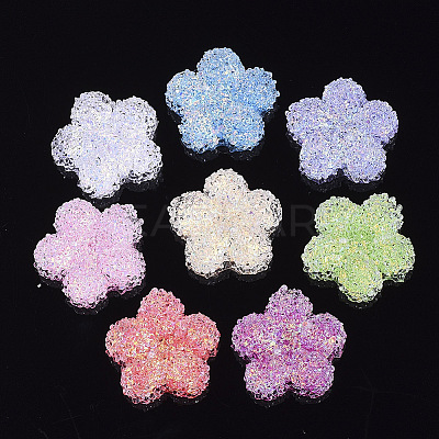 Epoxy Resin Cabochons RESI-T041-10-1