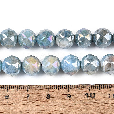 Anti-Tarnish Electroplate Glass Beads Strands GLAA-N010-10mm-17-1