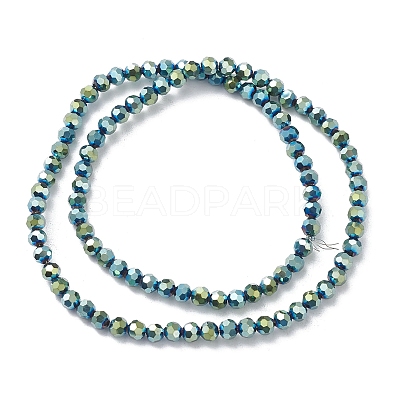 Electroplate Glass Beads Strands EGLA-K015-10C-1