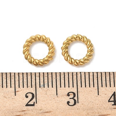 304 Stainless Steel Twisted Ring Linking Rings STAS-L300-005B-G-1