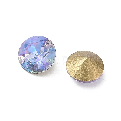 Pointed Back & Back Plated K9 Glass Rhinestone Cabochons RGLA-J012-10mm-539LS-1