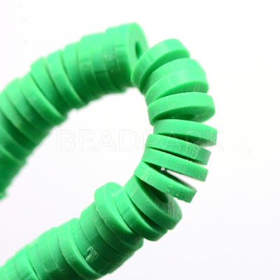 Handmade Polymer Clay Beads X-CLAY-R067-3.0mm-06-1