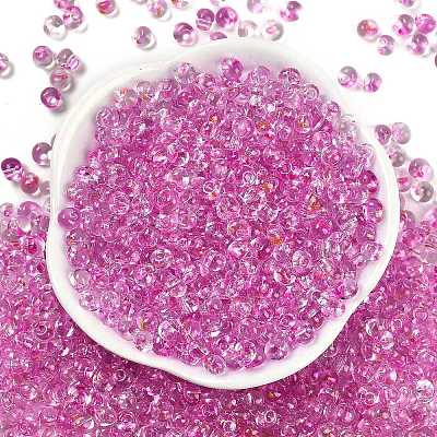 6/0 Spray Paint Fringe Glass Seed Beads X1-SEED-H003-11J-1