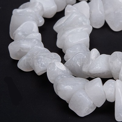 Natural White Jade Beads Strands G-G011-02-1