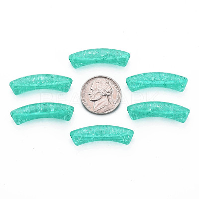 Transparent Crackle Acrylic Beads CACR-S009-001A-N68-1