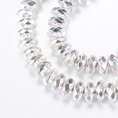 Electroplate Non-magnetic Synthetic Hematite Bead Strands G-Q465-15S-1
