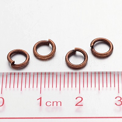 Brass Open Jump Rings JRC6MM-R-1