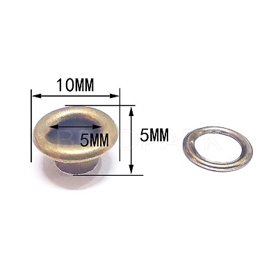 Brass Grommet Eyelet Findings PW-WG380A2-04-1