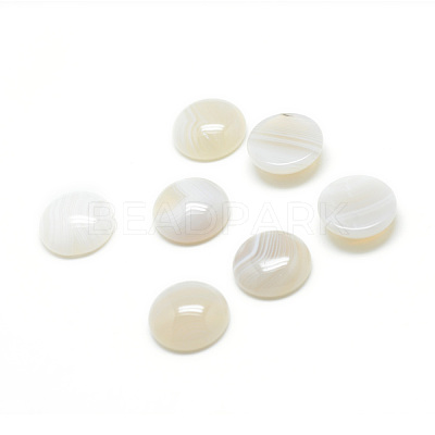 Natural Agate Gemstone Cabochons G-T020-8mm-28-1
