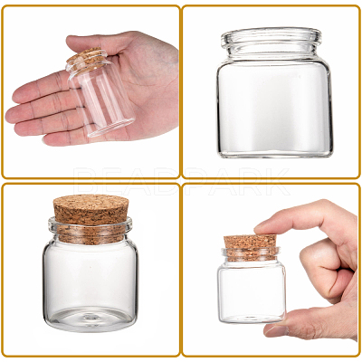 Glass Jar Glass Bottles Bead Containers AJEW-S074-03A-1
