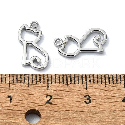 Non-Tarnish 304 Stainless Steel Charms STAS-L022-358P-1