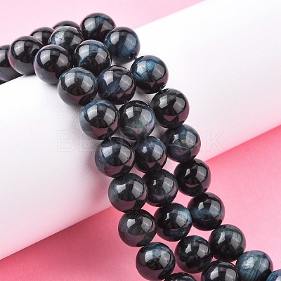 Natural Tiger Eye Beads Strands G-G448-10mm-19AB+-1