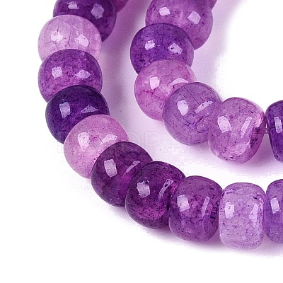 Ombre Effect Dyed Glass Beads Strands X-GLAA-Q106-05A-A13-1