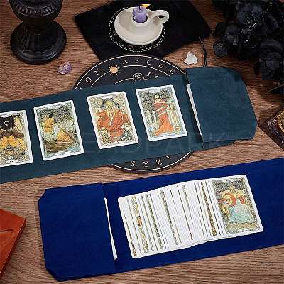4Pcs 2 Colors Double-Sided Velvet Tarot Cards Storage Bags ABAG-CN0001-05-1