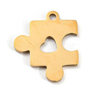 Golden Plated 304 Stainless Steel Pendants LS-STAS-L271-01G-04-1