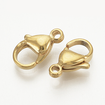 Ion Plating(IP) 316 Surgical Stainless Steel Lobster Claw Clasps X-STAS-S076-66A-01-1