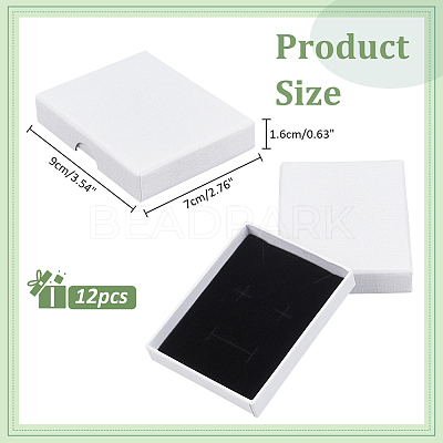 Rectangle Cardboard Paper Jewelry Set Boxes CON-WH0086-100C-1