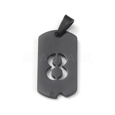 Ion Plating(IP) 304 Stainless Steel Pendants STAS-O127-E08-1