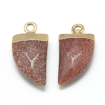 Synthetic Goldstone Pointed Pendants G-Q966-03-1