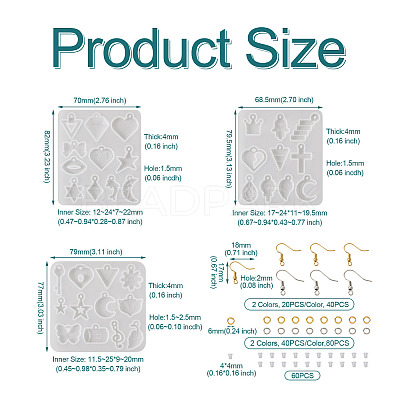 DIY Earring Making Kit DIY-BG0001-64-1