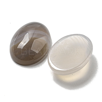 Natural Grey Agate Gemstone Cabochons G-C115-01A-26-1