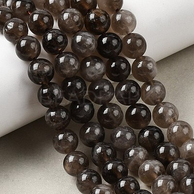 Natural Smoky Quartz Beads Strands X-G-B167-A09-8mm-1