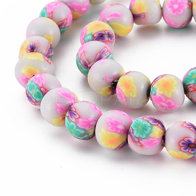 Handmade Polymer Clay Beads Strands CLAY-N008-055-04-1