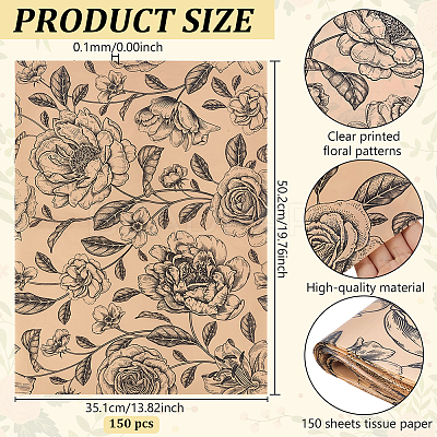 150 Sheets Tissue Paper for Gift Wrapping Paper DIY-BC0017-45-1