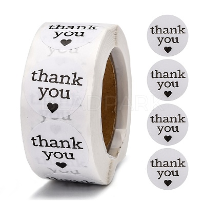 1 Inch Thank You Stickers X-DIY-G025-J04-1