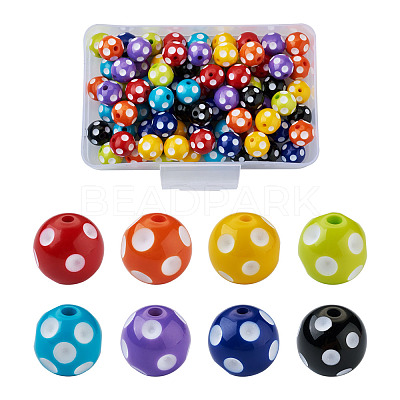 Opaque Resin Beads RESI-CW0001-05-1