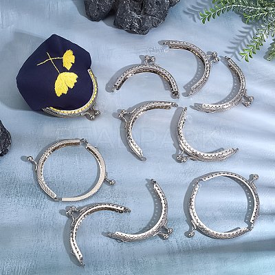 10Pcs Iron Purse Handle Frame FIND-PH0024-84P-1