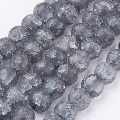 Synthetic Crackle Quartz Bead Strands CCG-K002-8mm-08-1