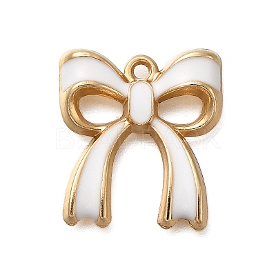 Rack Plating Alloy Enamel Pendants X1-ENAM-S021-04G-D-1
