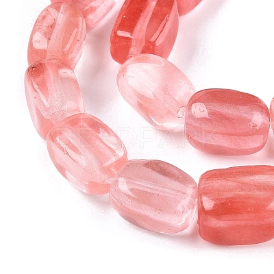 Cherry Quartz Glass Beads Strands G-T138-100-1